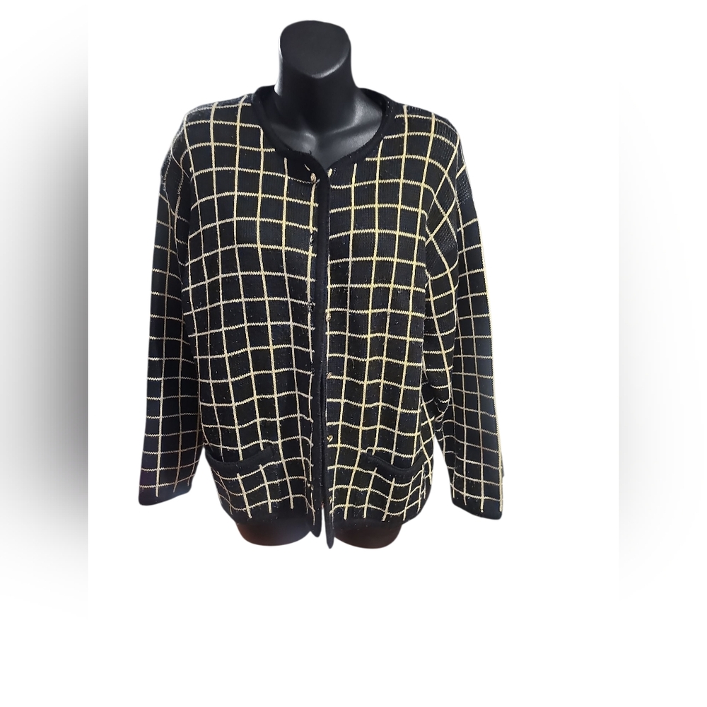 Black and Gold Women's Sweater